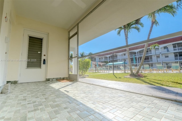 580 Egret Dr Unit 119, Hallandale Beach, FL 33009 - view of patio featuring fence