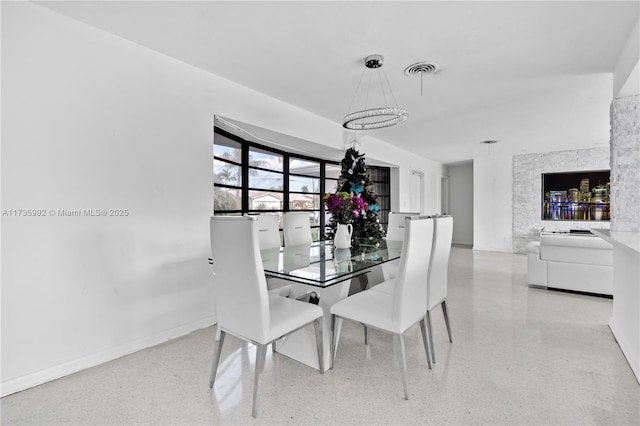 view of dining room