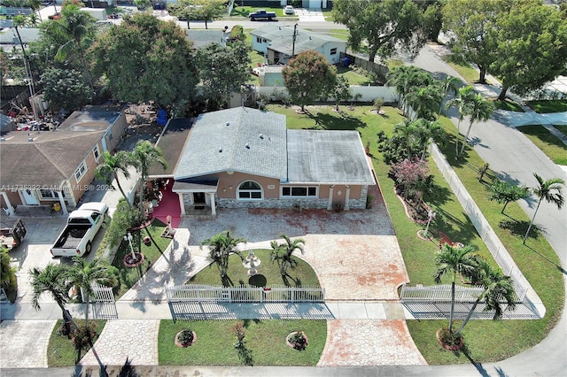 birds eye view of property