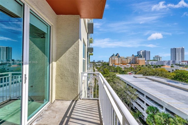 view of balcony