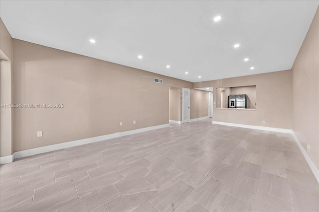 view of unfurnished living room