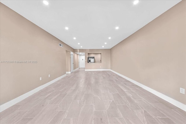 view of unfurnished living room