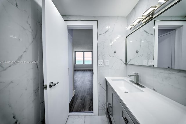 bathroom with vanity