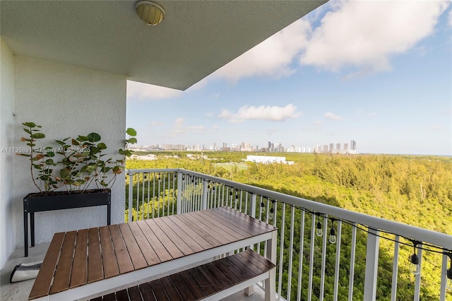 view of balcony