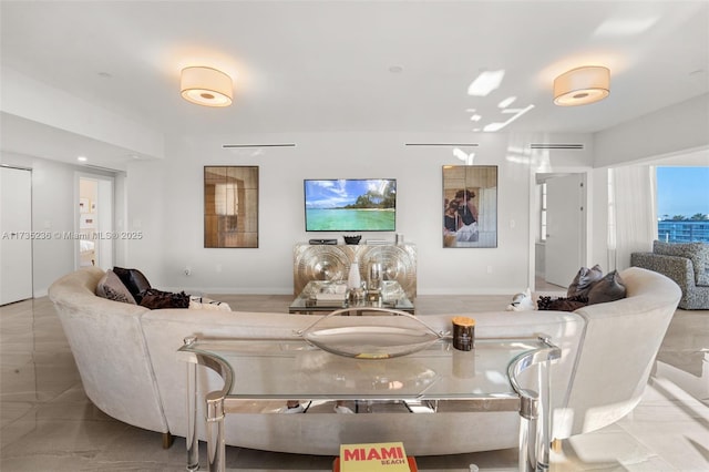 entryway with beverage cooler and expansive windows