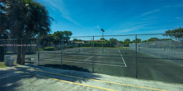 view of sport court