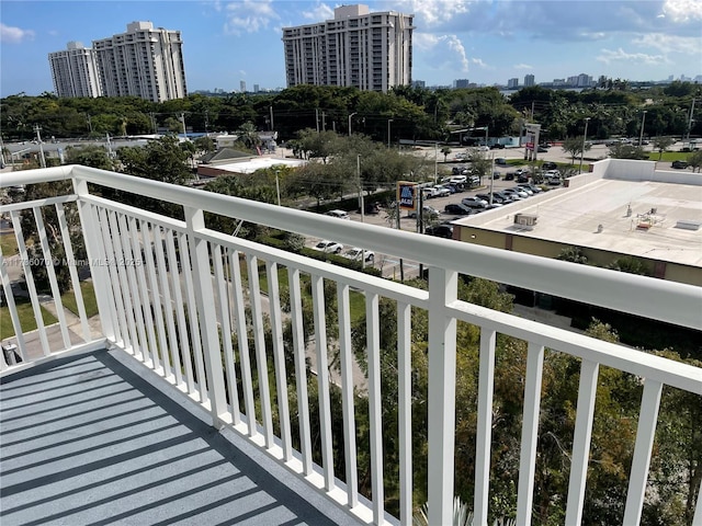 view of balcony