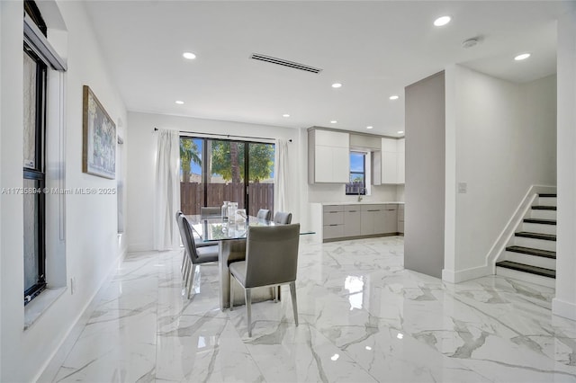 view of dining room