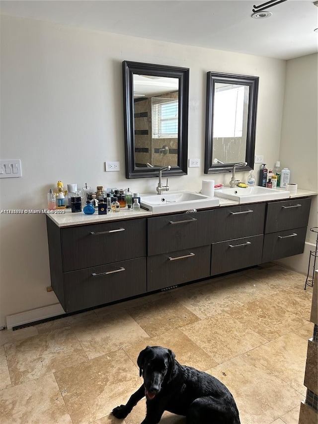 bathroom with vanity