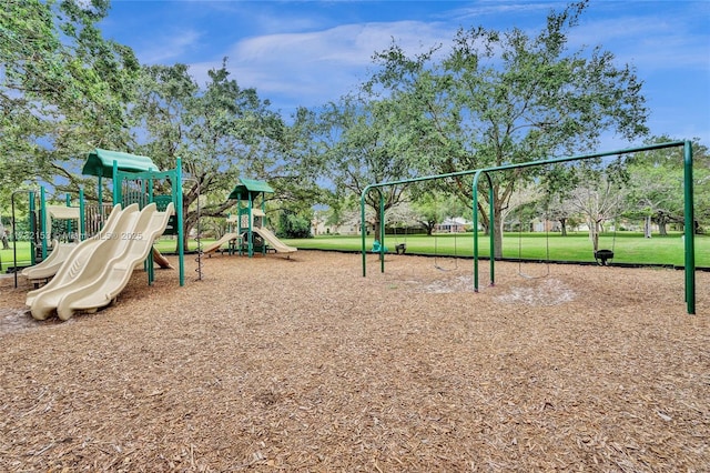 view of jungle gym