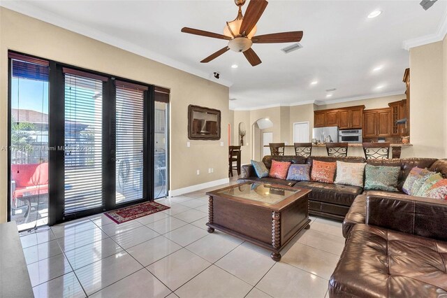 view of patio / terrace with a gazebo, area for grilling, and ceiling fan