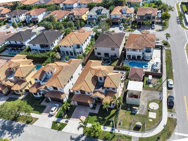 aerial view featuring a residential view