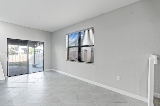 view of tiled empty room