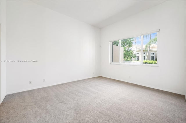 view of carpeted empty room