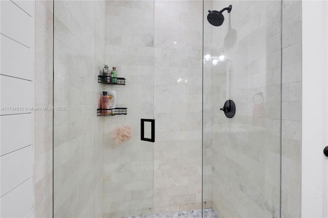 bathroom with walk in shower