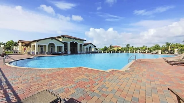 pool featuring a patio