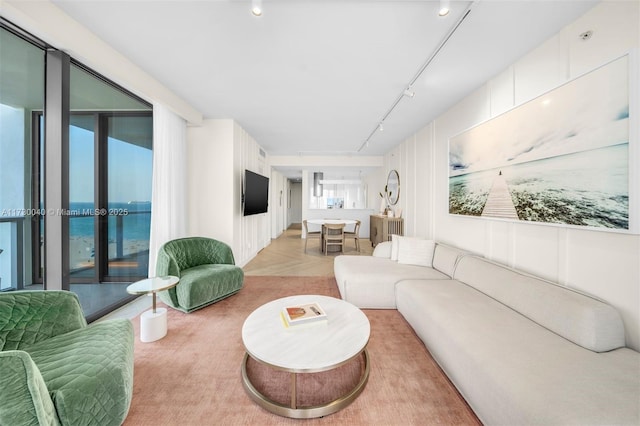 2201 Collins Ave Unit 1128, Miami Beach, FL 33139 - living area with track lighting