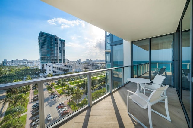 2201 Collins Ave Unit 1128, Miami Beach, FL 33139 - balcony featuring a view of city
