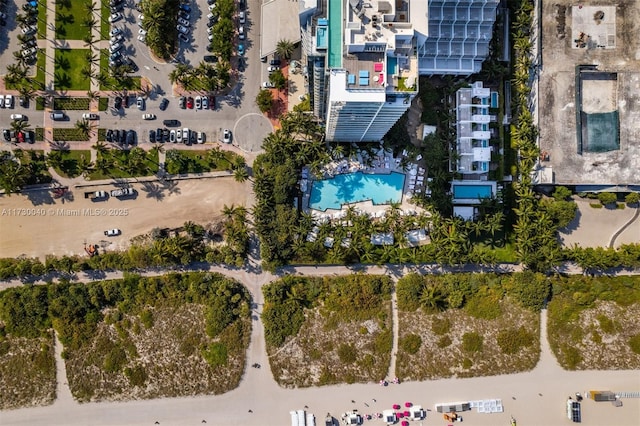 2201 Collins Ave Unit 1128, Miami Beach, FL 33139 - drone / aerial view of a pool area