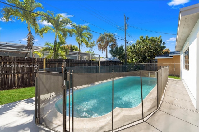 view of pool with a patio area