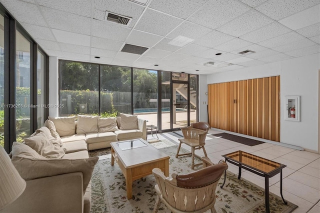 1880 N Congress Ave Unit 210, West Palm Beach, FL 33401 - community lobby featuring expansive windows, a drop ceiling, and a sunroom