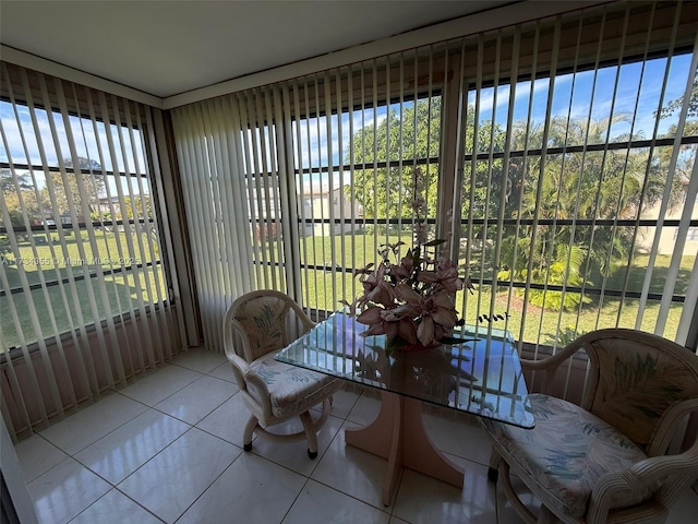 view of sunroom