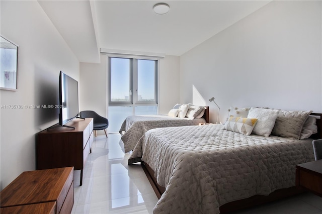 view of tiled bedroom