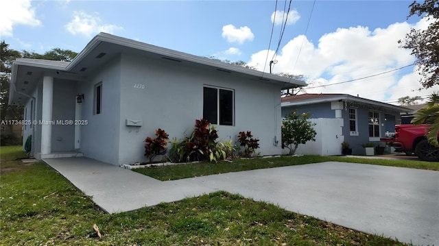 view of home's exterior featuring a patio