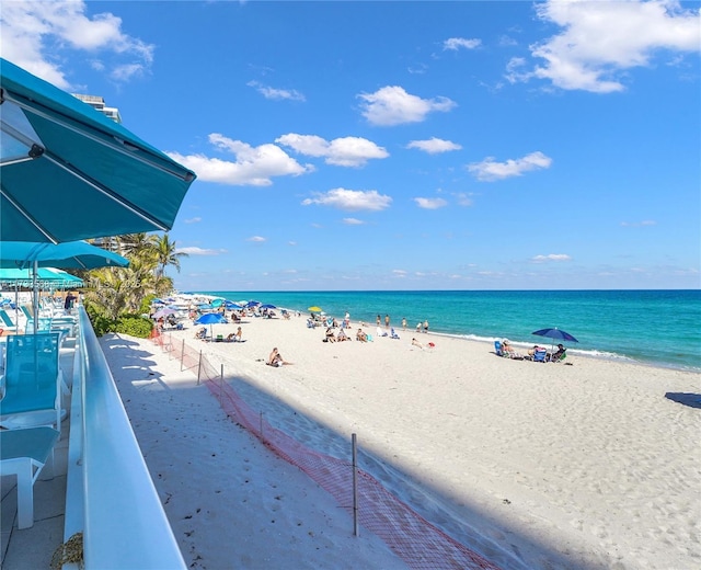 water view featuring a view of the beach