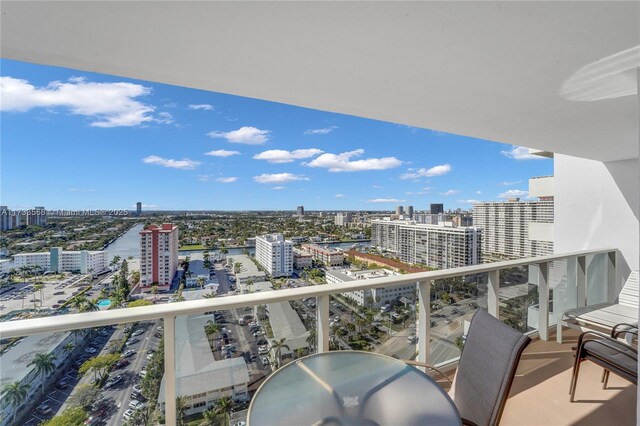 view of balcony