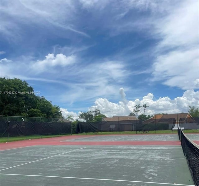 view of sport court