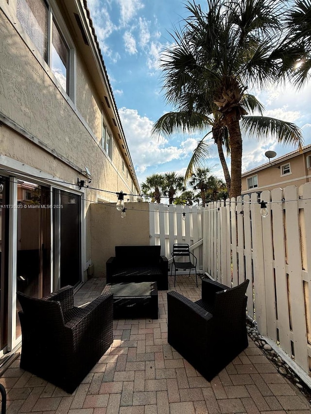 view of patio / terrace with outdoor lounge area