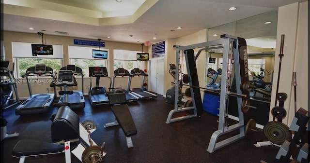 view of exercise room