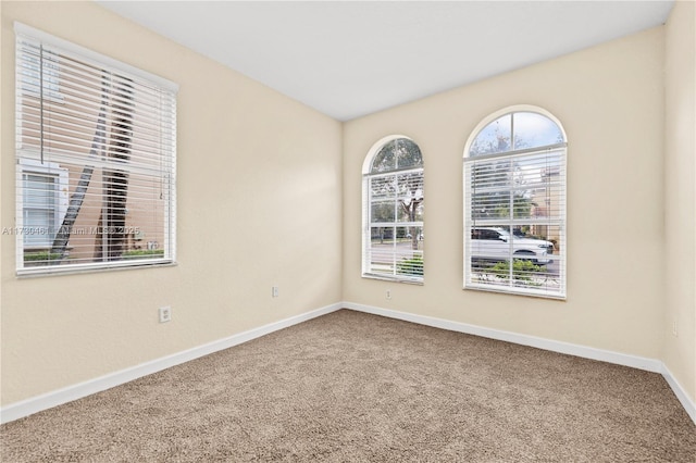 view of carpeted empty room