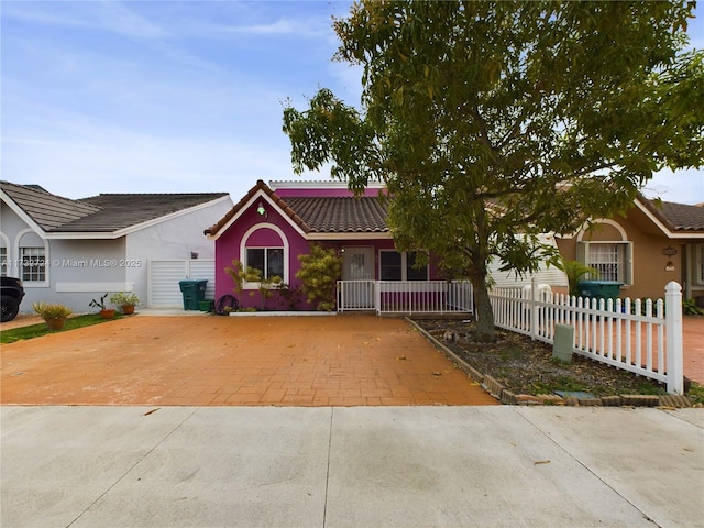 view of ranch-style home