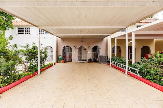 view of patio with cooling unit