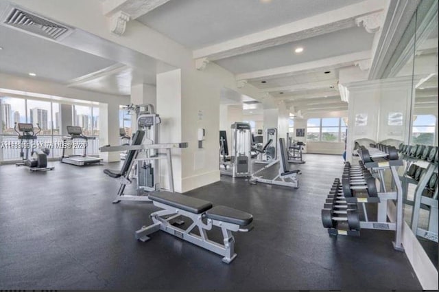 view of exercise room