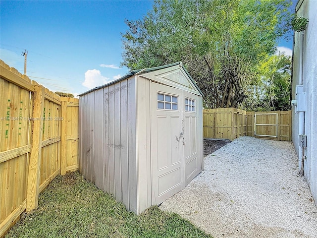 view of outbuilding