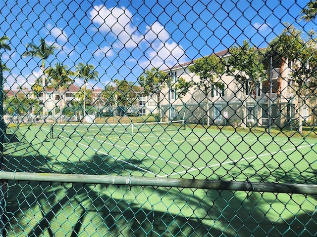 view of tennis court