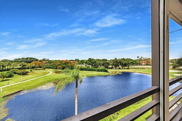 view of water feature