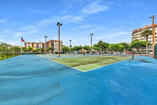 view of sport court