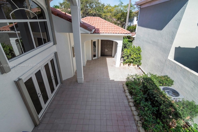 view of patio / terrace with french doors