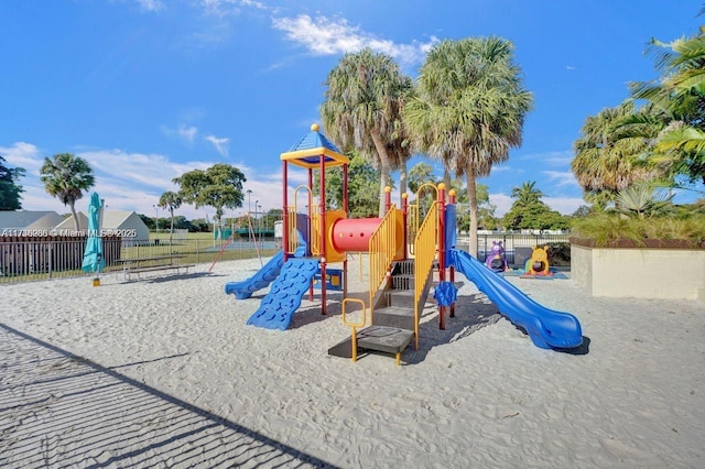 view of play area