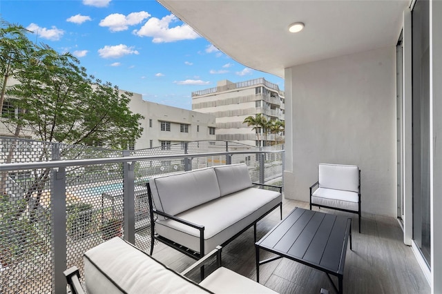 balcony with outdoor lounge area