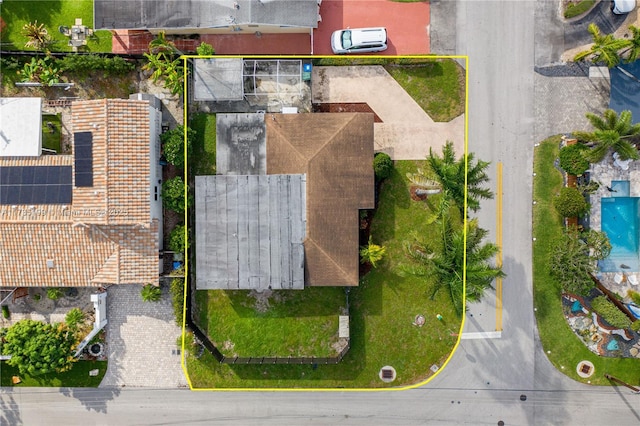 1498 NE 39th St, Oakland Park, FL 33334 - view of property location featuring property boundaries highlighted and a pool
