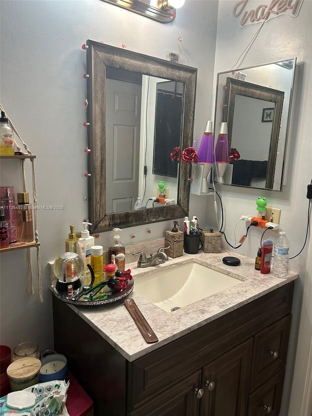 bathroom with vanity