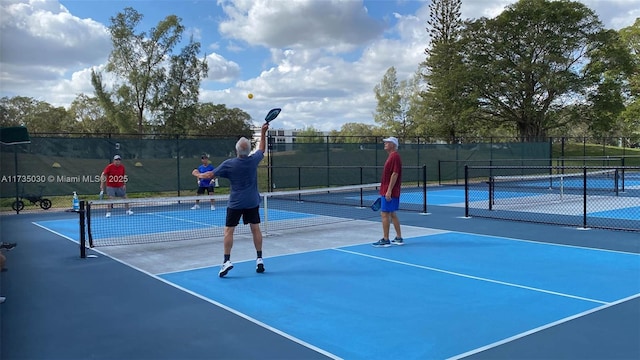 view of tennis court