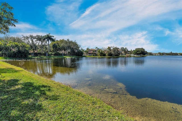 property view of water