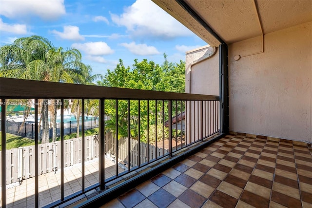 view of balcony