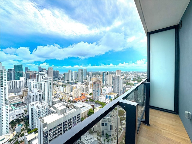 view of balcony